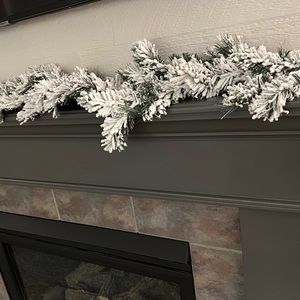 Flocked Christmas Garland